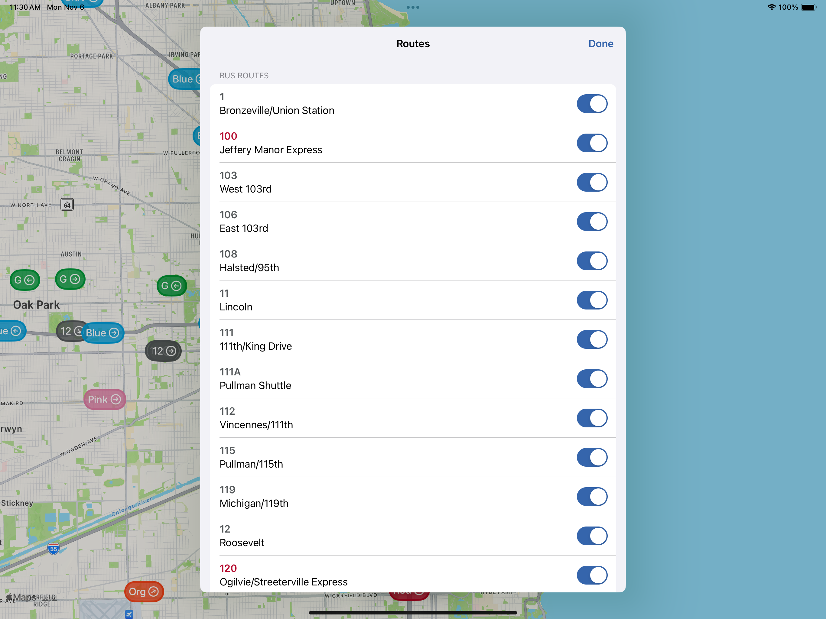 Live CTA Map
