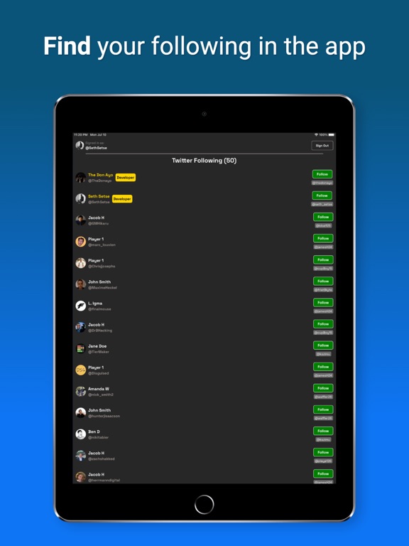 App screenshot