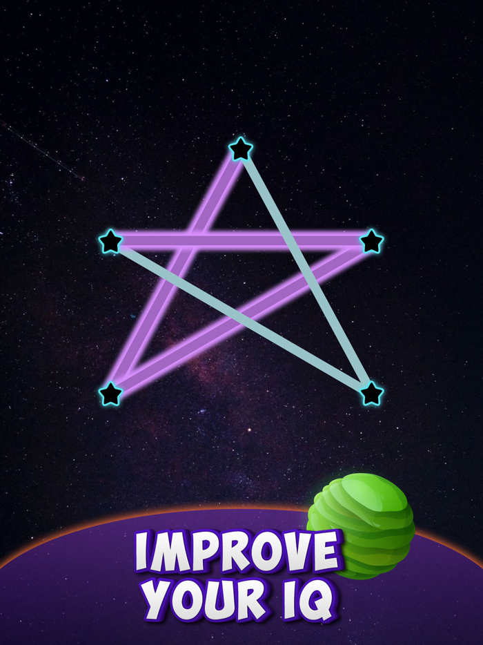 One Line Dots Connect the dots