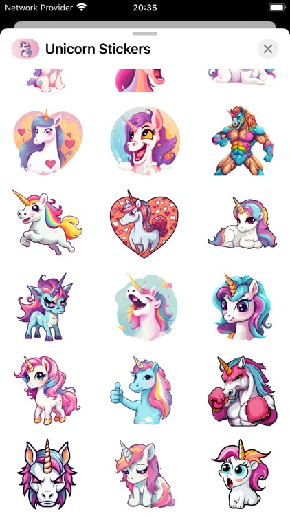 Unicorns Sticker Set