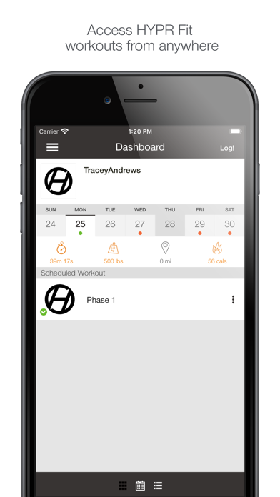 HYPR Fit Screenshot