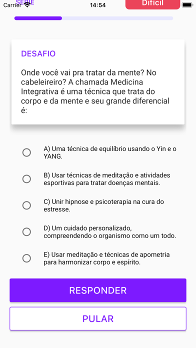 ChallengesQuiz Screenshot