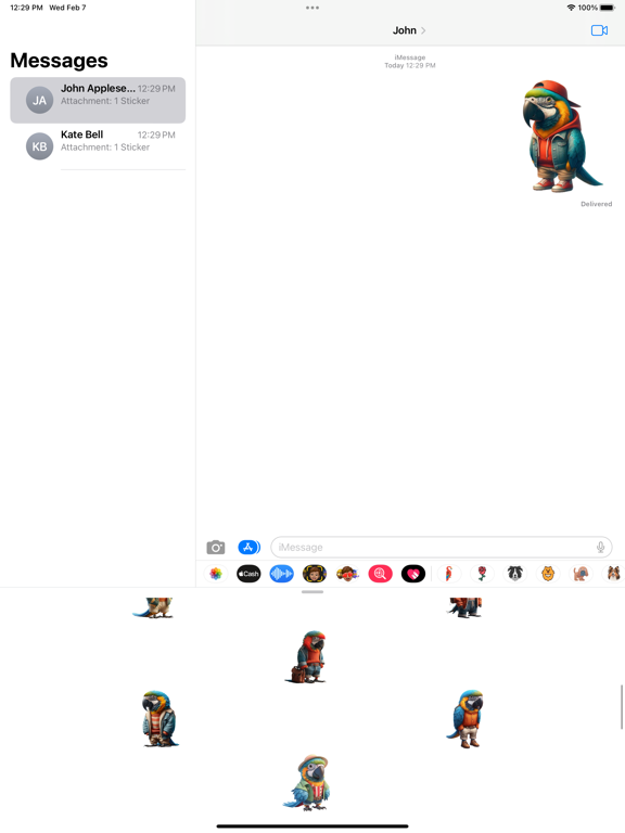 Screenshot #6 pour Macaw Stickers