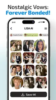 lisa ai: retro wedding avatar iphone screenshot 2