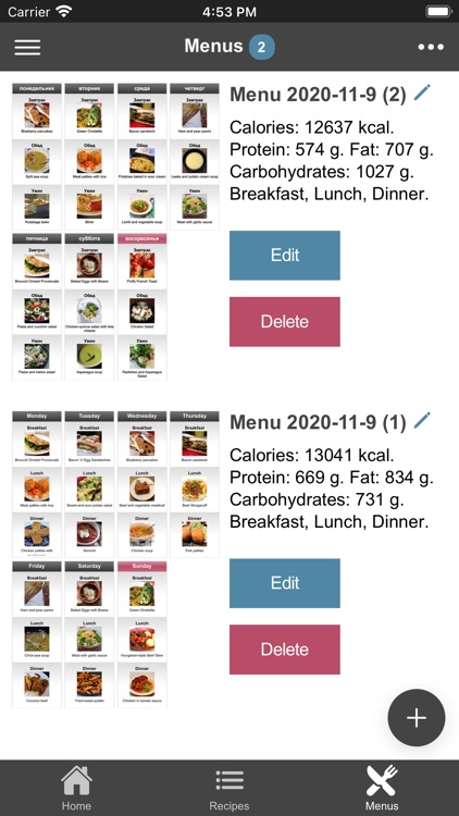 EasyMenu Meal Planner 3 screenshot-4