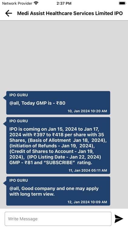 IPO Information screenshot-9