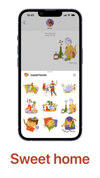 sweet home stickers Screenshot