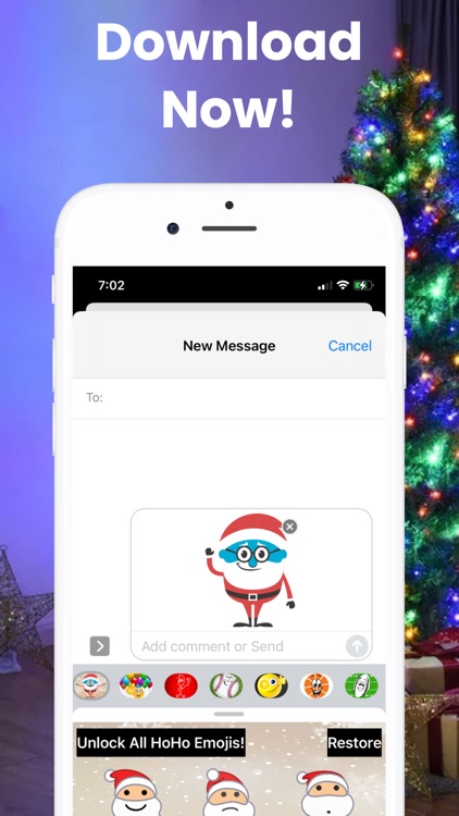 HoHo Emojis - Santa Claus screenshot-4