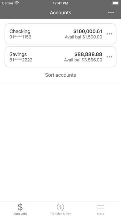LES Federal Credit Union Screenshot