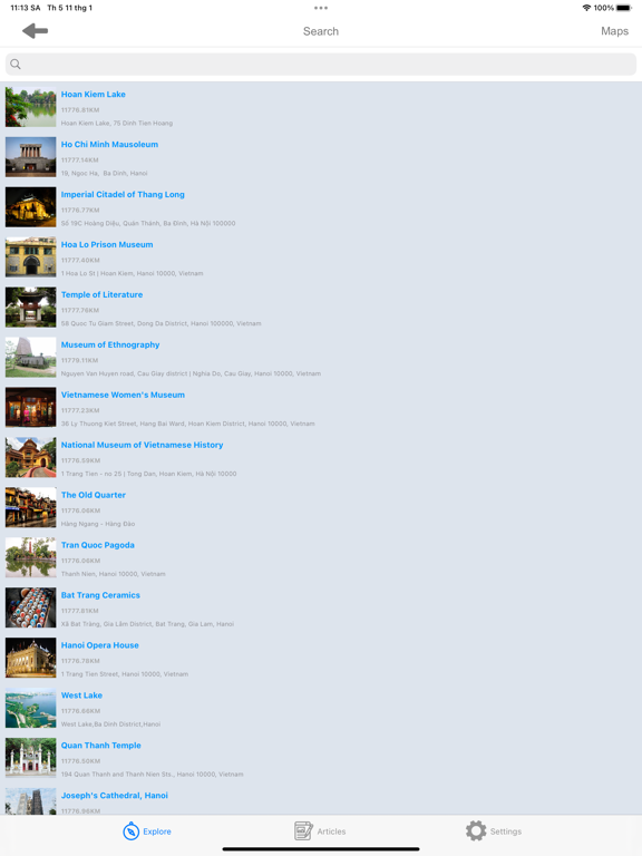 Hanoi 360 iPad screenshot 8 - Travel app
