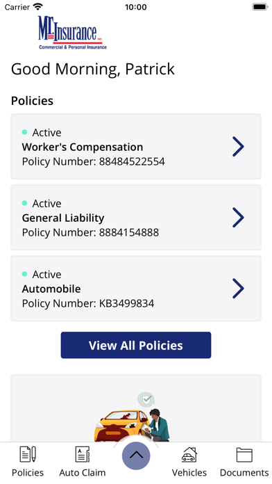 Mr. Insurance Agency Mobile Screenshot