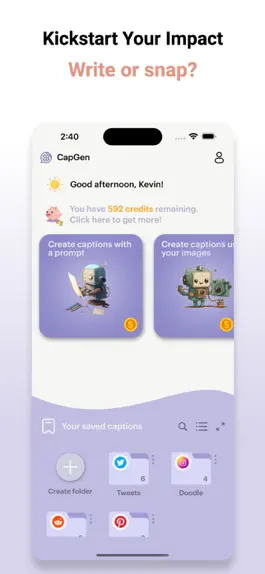 Game screenshot CapGen: AI Image Captioner apk