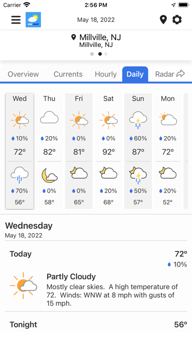 NorCast Weather Screenshot