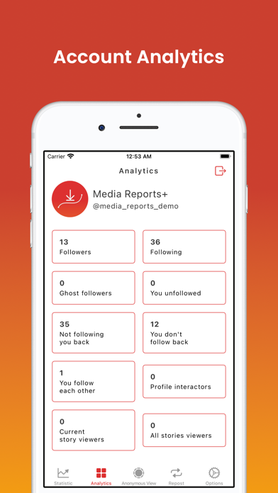 Followers Reports+ Screenshot
