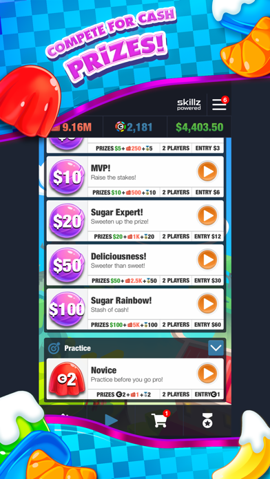 Sugar Rush: Match 3 eSports Screenshot
