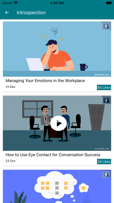 Personality Development App Screenshot