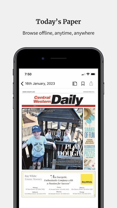 Central Western Daily Screenshot