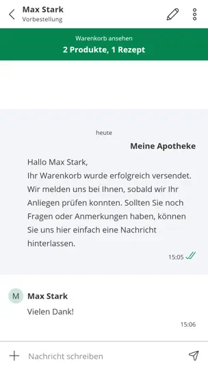 Screenshot von Mea® Für Apotheken Back Office auf dem iPhone 3