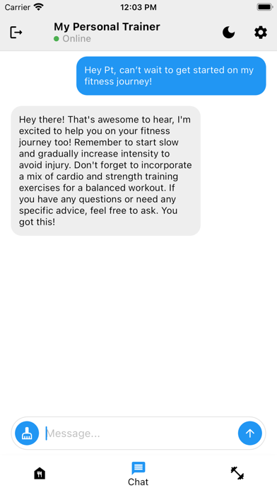My Personal Trainer - AI Screenshot