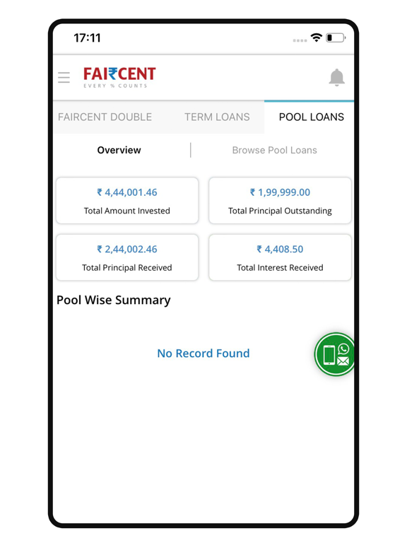 Faircent - P2P Investment iPad screenshot