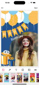 Birthday Photo Frames - Editor screenshot #5 for iPhone