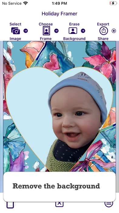 Holiday Framer Christmas pics Screenshot