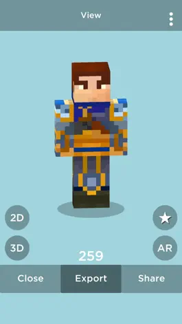 Game screenshot skins for Minecraft AR hack