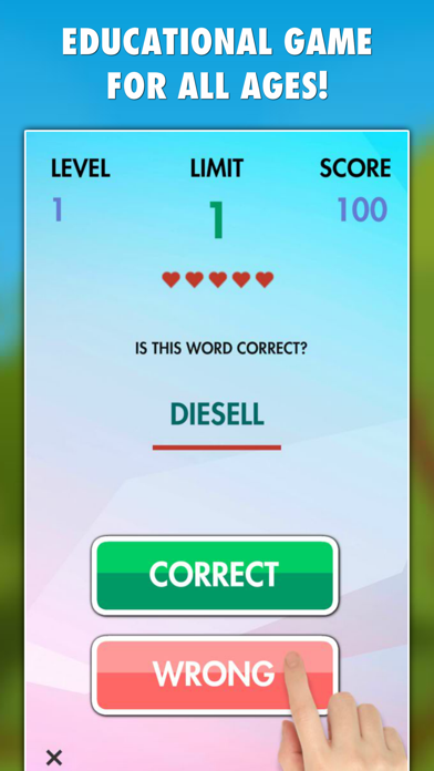 Spelling Challenge Game Screenshot