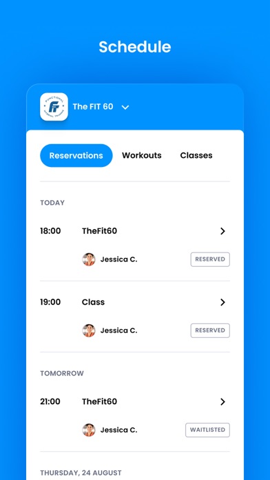 The FIT 60 Gym Screenshot