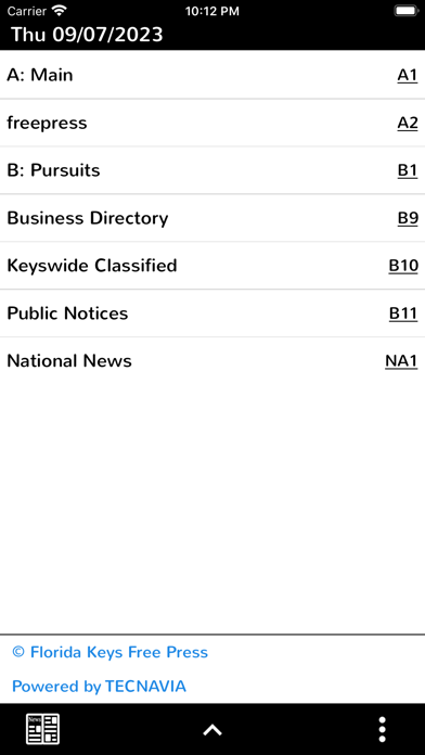 Free Press - Florida Keys Screenshot