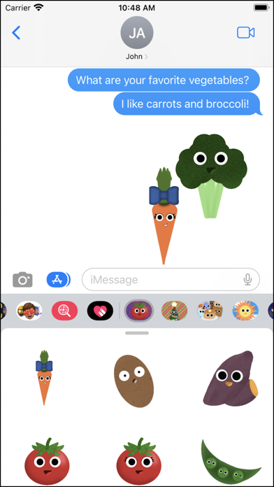 Healthy Veggie Bunch Stickers Screenshot
