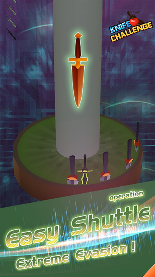 #3. Knife Challenge-shooting game (iOS) 由: 北京快博科斯信息技术有限公司