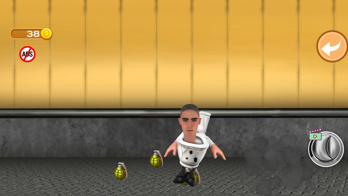 Kick the Toilet Head Monster