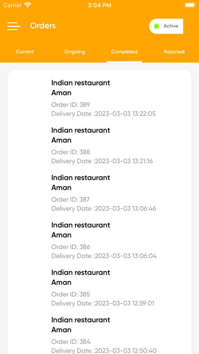 Meal Mate Driver Screenshot