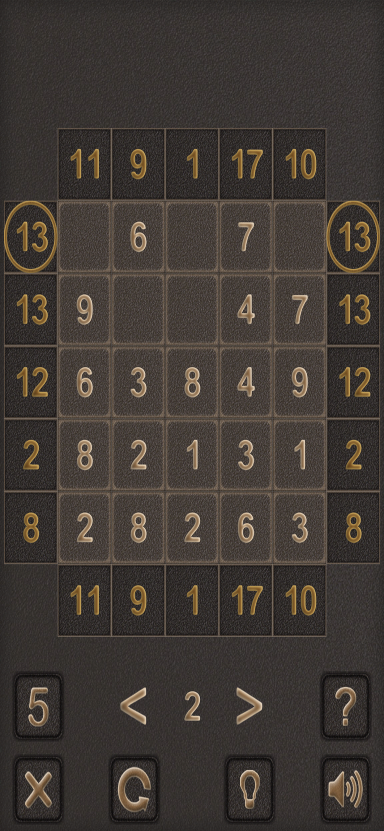 Numbers Sigma Puzzle