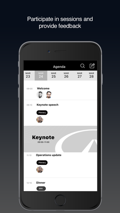 INFINITI Meetings & Events Screenshot