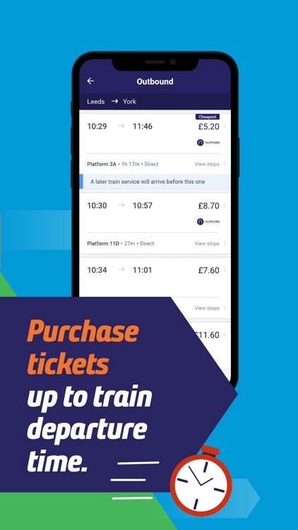Northern train tickets & times