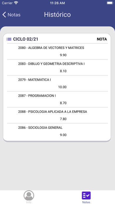 UsoLink Postgrado Screenshot