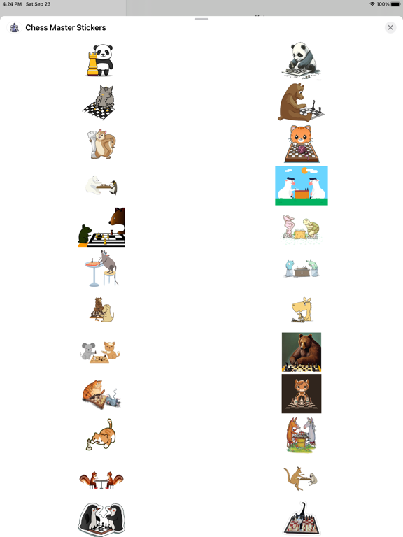 Screenshot #4 pour Chess Master Stickers