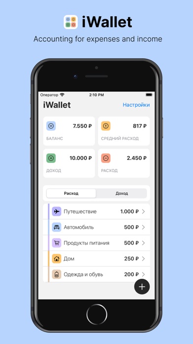 iWallet - Expenses and Income Screenshot