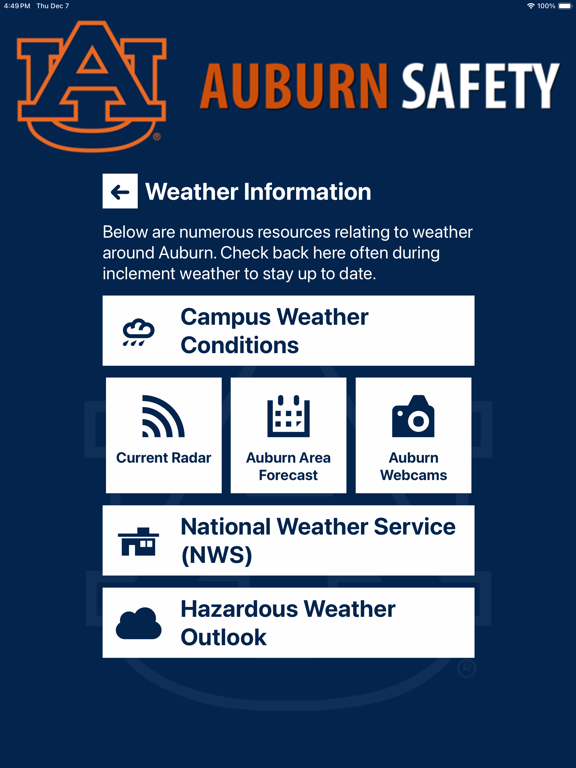 Auburn Safety iPad screenshot 5 - Education app