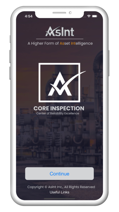 CORE Inspection App Screenshot