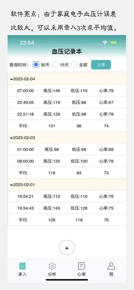 Game screenshot 血压记录本 mod apk