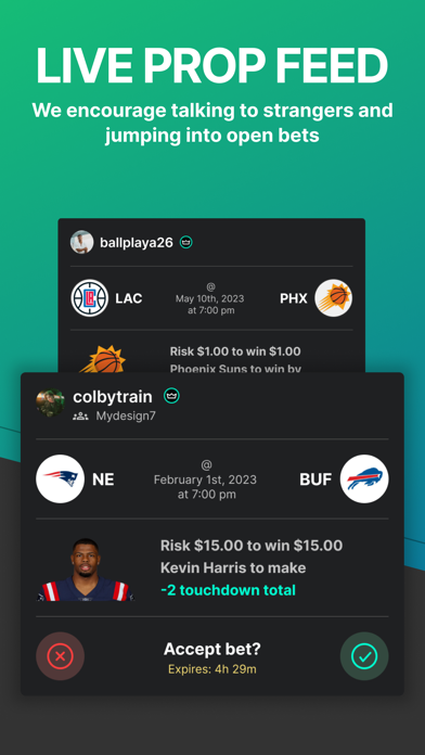 Mad Props - Social Sports Bets Screenshot