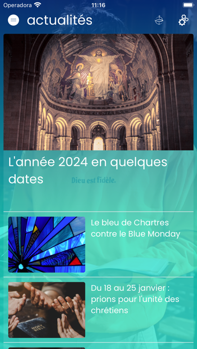 Screenshot #1 pour Eglise catholique en France