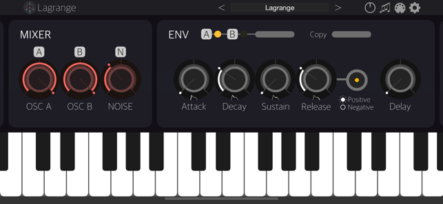 Lagrange - AUv3 Plug-in Synth Screenshot