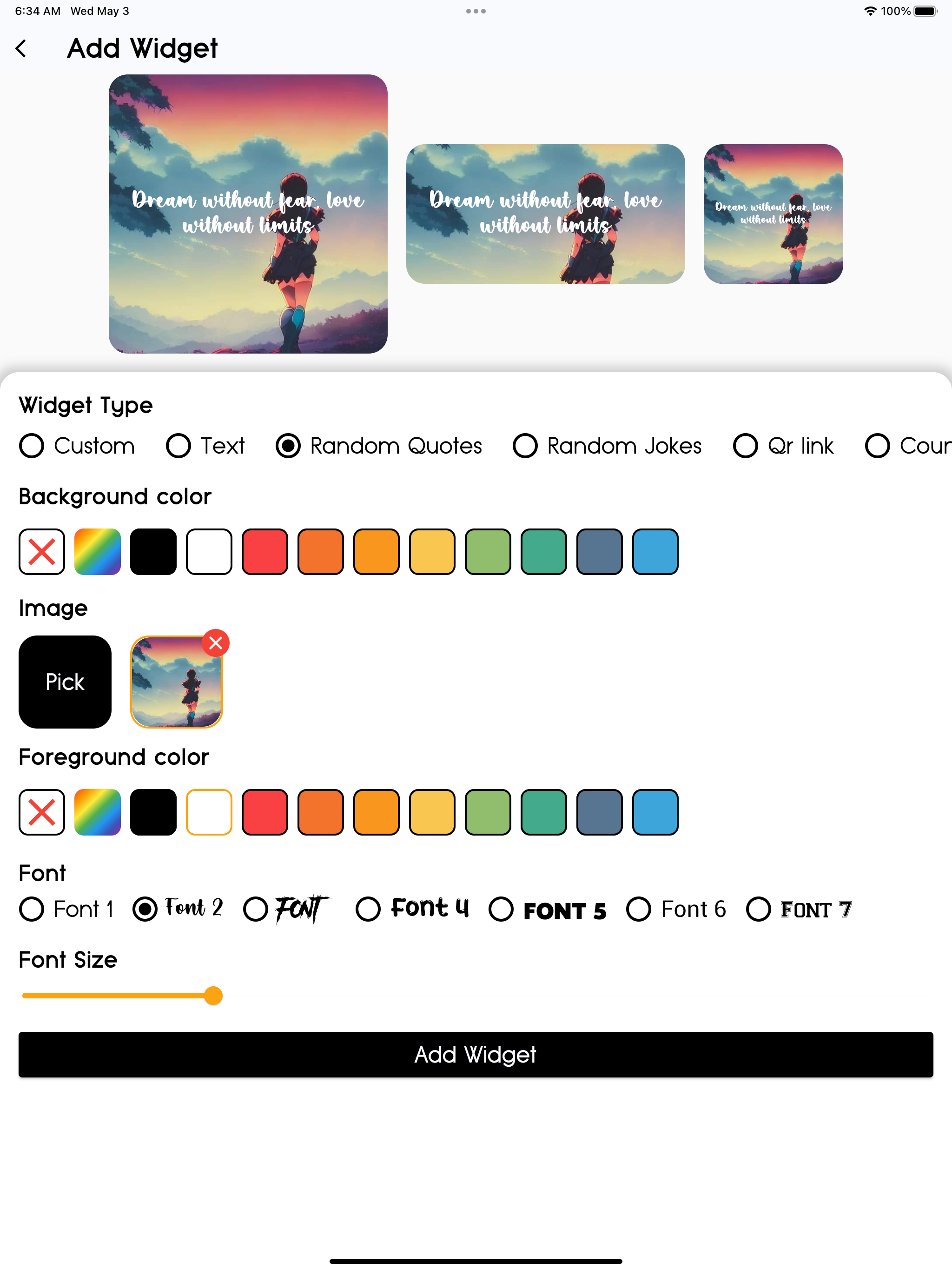 Widget Maker - Create Widgets