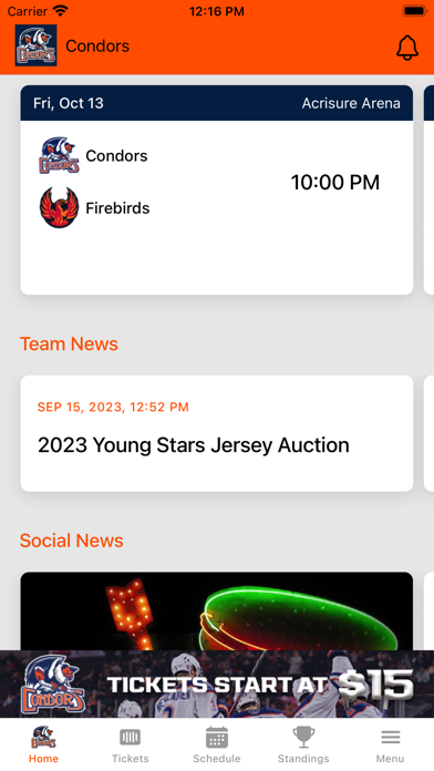Bakersfield Condors Screenshot