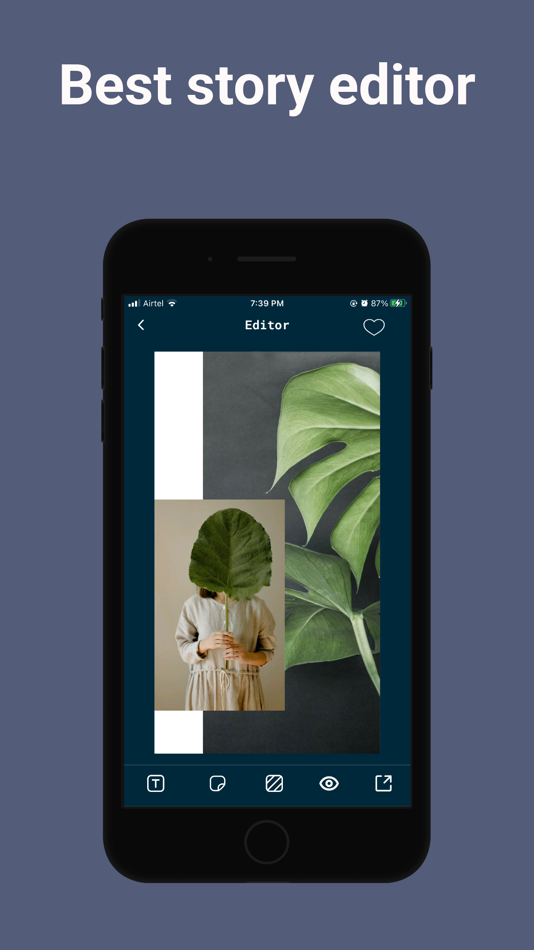 #2. Story Templates・ Photo Editor (iOS) 来自: Tatsat Brahmbhatt