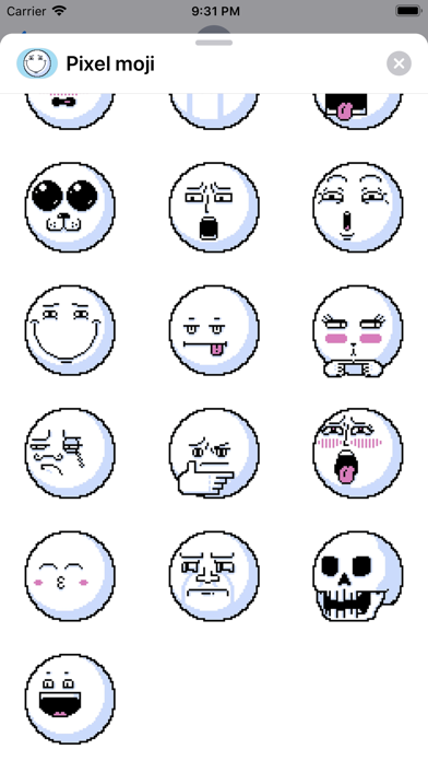 Screenshot #2 pour Pixel emoji - smiley stickers